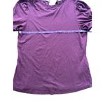 Boden Burgundy Purple Ruffle Mock Neck Puff Sleeve Top US 8 UK 12 Blouse Photo 2