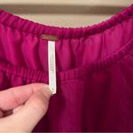 Free People  Raspberry Pink Ruffle Semi Sheer Babydoll Style Dress Photo 1