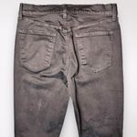 J Brand  Alana High Rise Skinny Jeans Black Raw Hem Ankle Size 27 Photo 7