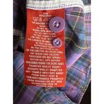 Superdry  Shirt Womens Medium Purple Blue Plaid Button Down Long Sleeve Casual Photo 6