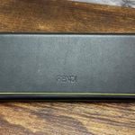 Fendi Eyeglasses Case Black with Yellow Trim Designer Glasses Holder Photo 0