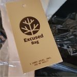 Excused Bag Smile… Lips Reusable Tote Black Photo 3