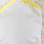 l*space L* Pamela Racerback Bikini Top White Yellow Colorblock Bralette Size XL New Photo 7