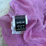 SheIn Pink Lace Tube Top Photo 2