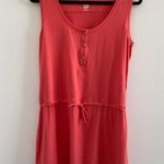 Fig Safari Coral Ysy Henley Style Sleeveless UPF Tunic Size Large Pink Photo 3
