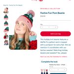 Chikfila ORIGINALS‎ COLLECTION
Festive Fun Pom Beanie Pink Photo 2