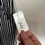 Maison Jules NWT Julliet Black White Striped Wide Leg Capris Photo 3