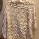 Cyrus  Cream Cable Knit Poncho Sweater Photo 5
