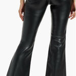 Good American Good Legs Flare Faux Leather Pants Black 15 Photo 0