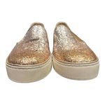 Stuart Weitzman Silver Copper Biarritz Metallic Slip On Sneaker Loafer Size 10 Photo 8