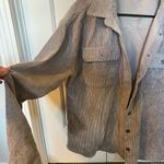 Corduroy Button Up Jacket Gray Size L Photo 2