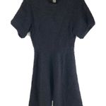 Isabel Marant Sweater A Line Dress Keyhole Back Asymmetric Hem Black 36 US S Photo 0