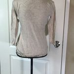 Loft Ann Taylor  beige long sleeve pullover V-neck Photo 9