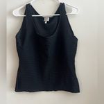 Armani Collezioni Black Textured Tank Top Size 12 NWOT Photo 2