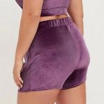 Torrid Women’s Plus Size 1X High Waisted Purple Velvet Shorts Photo 1