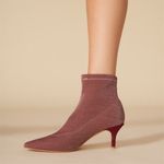 Jaggar Pink Decadence Ribbed Sock Boot in Grape Kitten Heel Bootie NIB 36/38/40 Size undefined Photo 14