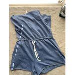 Aerie  Women's Standard Sleeveless Drawstring Romper Blue Size S Casual Photo 5
