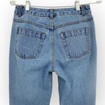 Newport News JEANOLOGY COLLECTION Rose Embroidered Jeans Size 4 Vintage Flare Photo 5