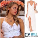 Lovers + Friends LOVER + FRIENDS White Wrap Tie Maxi Dress Photo 2