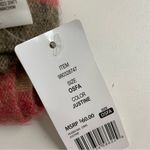 Woolrich Cozy Blanket Wrap Poncho Scarf Soft Plaid Travel Tan Red Black Pink Photo 5