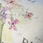 Cactus Vintage Brand Lace Sleeve Blouse Top Floral Bicycle Print Lettuce Hem Med Photo 9