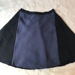 T Tahari TAHARI Black Navy Skater Mini Skirt A-Line Colorblock Short Office Career Size 4 Photo 4