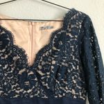 Eliza J Blue Lace & Faille Cocktail Dress. Size 14. Photo 3