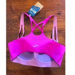 Brooks  Dare Crisscross Run Bra Pink Purple Sz Medium NWT Photo 5