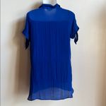 Blue Buttoned Polo Collar Midi dress Size 2X Photo 7