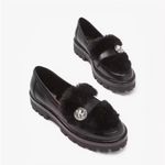 Kate Spade New! Posh Winter Fur Loafers in Black Sz 8.5 $278 Photo 2
