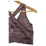 Gymshark Sports Bra Womens Extra Large Purple Tiger Stripes Workout Gym Yoga Photo 6