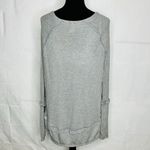 We The Free Free People  Gray Long Sleeve Thermal Waffle Knit Top Sz XS Photo 8