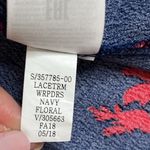 Gap  wrap Navy and Red Floral midi Dress, size large Photo 9