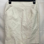 J.Crew  women's light tan beige pocket pleated business casual‎ stretch skirt 8 Photo 0
