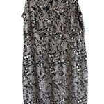 Charter Club Size 0X Sleeveless Black NWhite Paisley Dress Nylon Spandex Photo 2