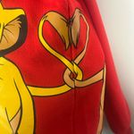 DISNEY DISNEYLAND LION KING SIMBA & NALA CREW NECK SWEATER ADULT small Red Photo 6