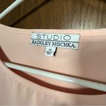 Badgley Mischka  Studio Line Peachy Pink Color Top Ruffled Sleeve Photo 3