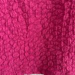 Maeve Anthropologie Socialite Popcorn Top Hot Pink Size M Photo 4