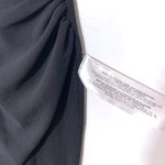 Dress the Population NEW Jordan Ruched Black Gown Dress with High Slit Black XS Photo 7