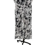 Tadashi Shoji Tadashi Shoji Cobie Draped Cold Shoulder Gown Dress Gray Black Size 16 Photo 7