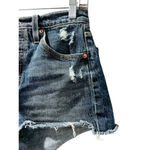 Levi's Levi Strauss 501 Cut Off Button Fly Denim Jean Shorts Waist 25" Women's Blue Photo 2