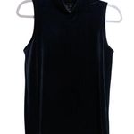 J.Crew  Navy Blue Velvet Sleeveless Mock Neck Office Size XS Photo 0