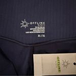 Aerie Offline By  Real Me Crossover Super Flare Leggings in Navy Sz XL‎ Short NEW Photo 6