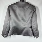 Tahari  Arthur S Levine Metallic Silver Skirt Suit Set Size 8 Petite Photo 10