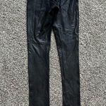 Spanx black snakeskin faux leather leggings size XS Photo 3