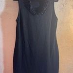 Talbots  Black Sleeveless Midi dress with Ruffle Detail classic business casual Photo 0