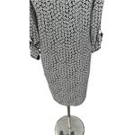 Diane Von Furstenberg  DVF 100% Silk Prita Shirt Dress Flower Button Down Size 10 Photo 7