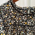 Rails  Filomena Black Mini Floral Blouse Shirt 
Sz LARGE Photo 4