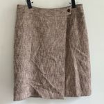 Brooks Brothers  Textured Brown Pencil Wrap  Skirt Photo 2