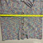 Urban Outfitters  Women’s L Striped Button Down Knit Long Sleeve Cropped Top -EUC Photo 7